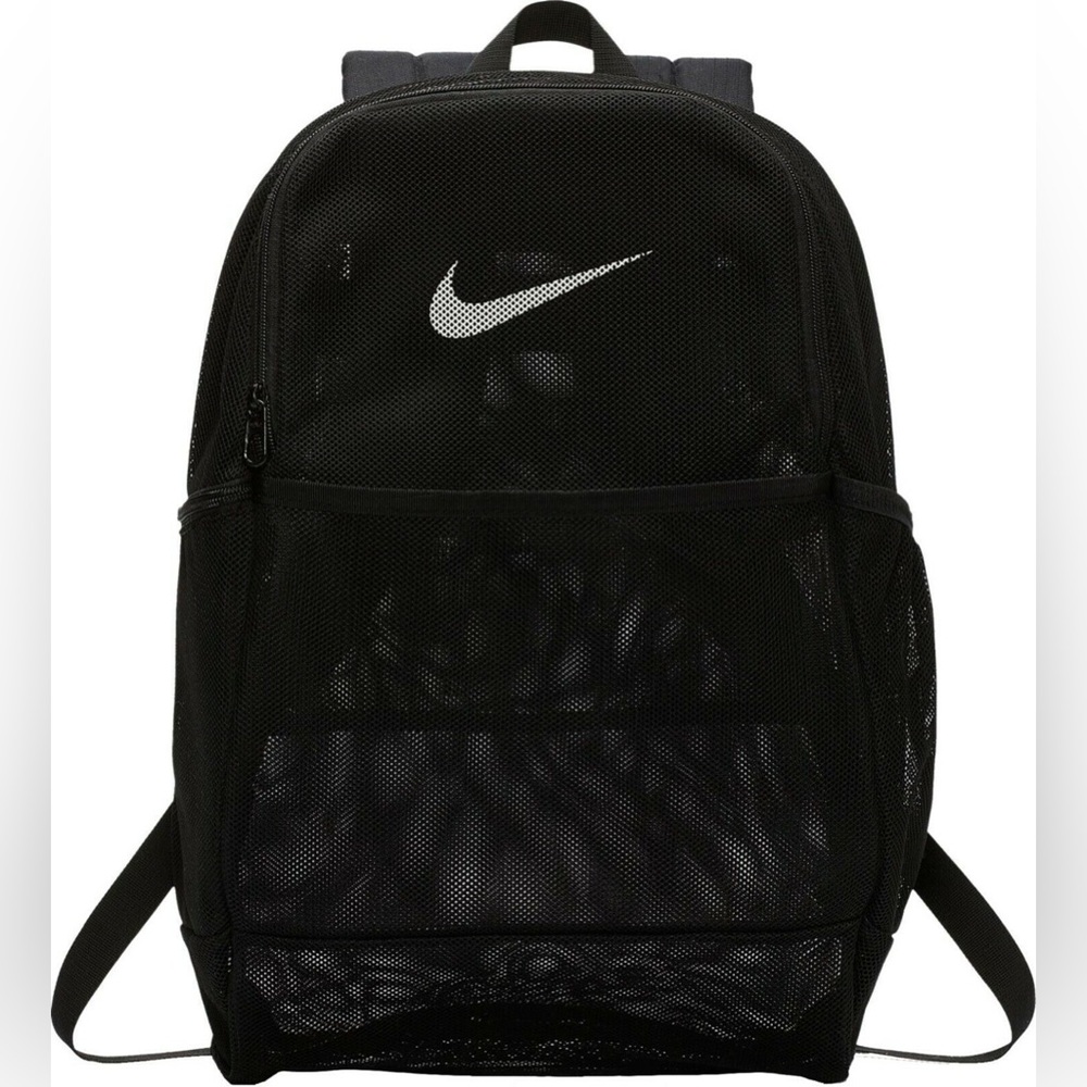 Nike Unisex Brasilia Mesh Backpack - Black